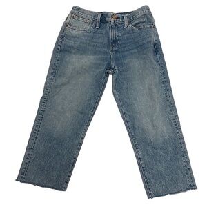 J. Crew Slouchy Boyfriend Jeans with raw hem size 26 petite 100% cotton